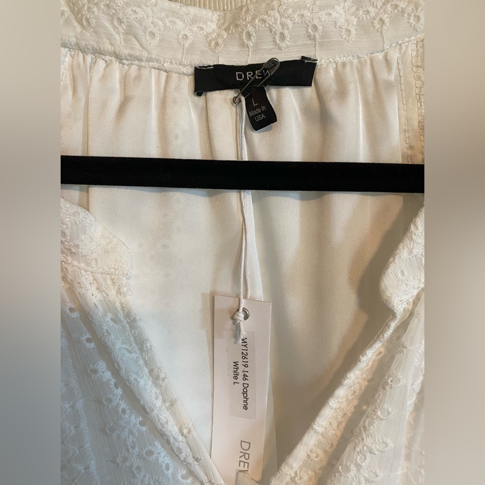 DREW Daphne ivory eyelet blouse - Picture 2 of 9